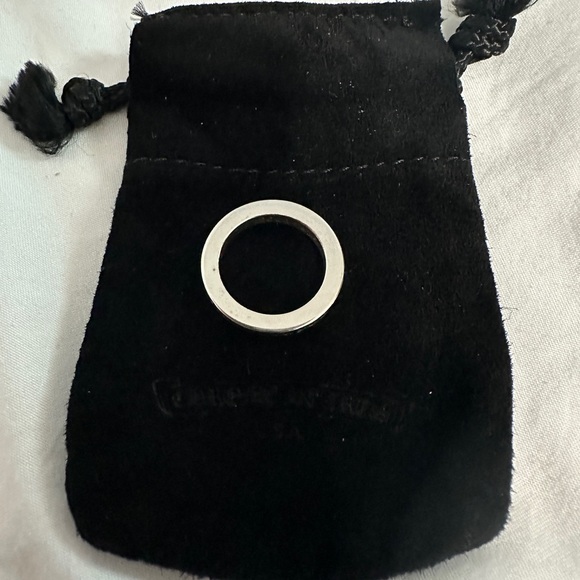 Chrome Hearts Malibu FU 3mm Sterling Silver Ring unisex 5.5us NEW - Picture 4 of 6